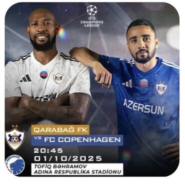Gözəllik Salonları: Məhsul: UEFA Çempionlar Liqası oyunu üçün bilet Tədbir: Qarabağ FK –