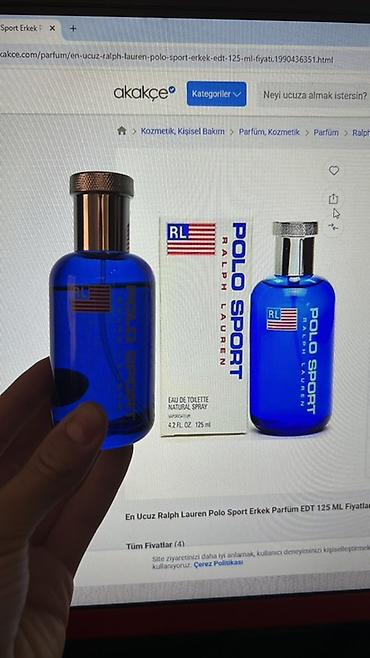 qizil onluq qiyməti: Ralph Lauren Polo Sport Erkek EDT – 125 ml - ORJİNAL 140 Manatlıx — 1