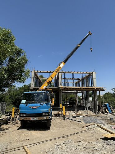 Услуги манипулятора: Кран услуга Стрела 21 метр Контейнер вагон бухта кирпич кум шагыл — 2