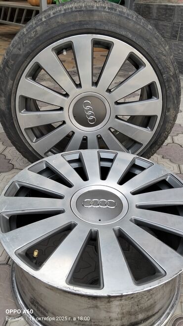 14 шины зимние: Колеса в сборе 225 / 45 / R 18, Зима, Б/у, Комплект, Легковые, Литые, отверстий - 4