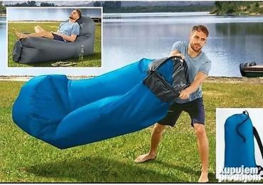 plasticne hoklice: Naduvna ležaljka/sofa na vazduh – siva Veoma prakticna stvar — 5