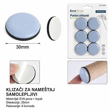 KMT Podloga za klizanje 3213240 Samolepljivi klizači za nameštaj –