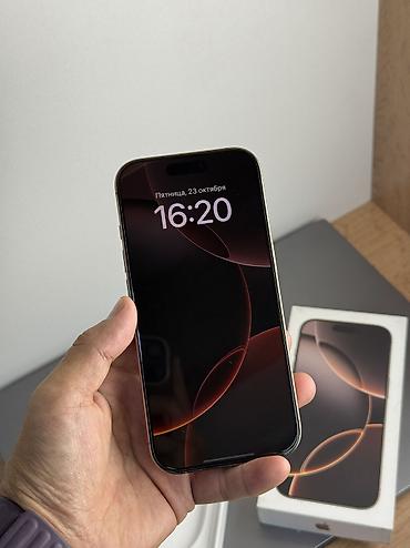 ok mobile: IPhone 16 Pro, Б/у, 256 ГБ, Desert Titanium, Защитное стекло, Чехол, Кабель, 92 % — 3