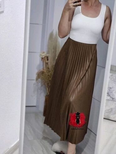 Suknje: One size, Midi, bоја - Crna — 6