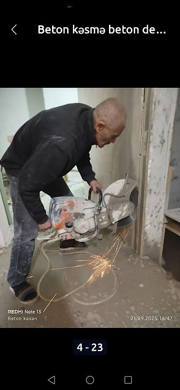 plastik qapi pencere setkasi: Beton kəsmə və deşmə xidməti - Dəqiq və təmiz kəsim: divar, döşəmə və — 4