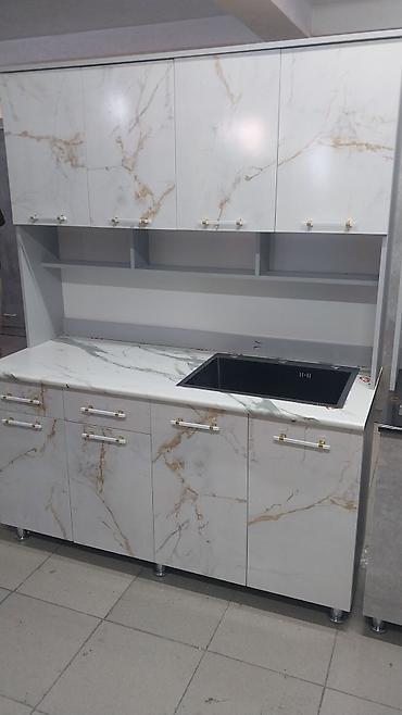 Кухонные гарнитуры: Кухонный гарнитур прямой, современный - Компоновка: нижний ряд тумб с — 20