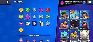 muhafizə geyimi: Brawl Stars oyun hesabı – geniş skin kataloqu - Kataloq bölməsi — 1