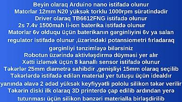 3d printerlər: Xətt izləyən robot - Line follower robot Beyin olaraq Arduino nano — 5