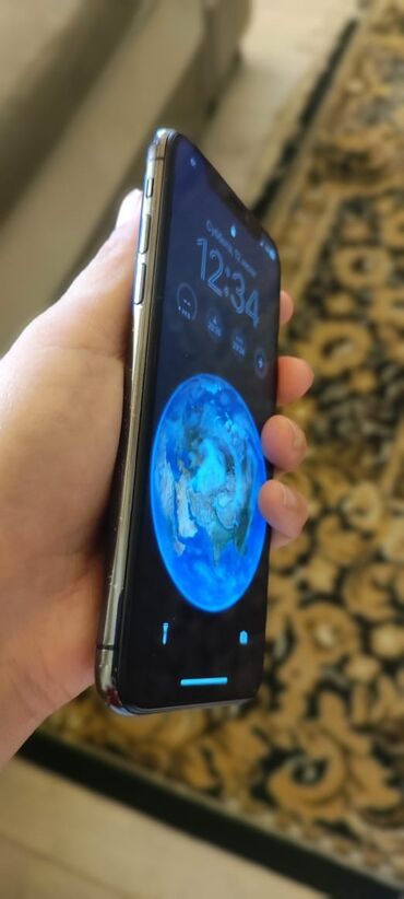 нархи айфон 10: IPhone X, Б/у, 64 ГБ, Jet Black, Зарядное устройство, Кабель, Чехол, 100 %