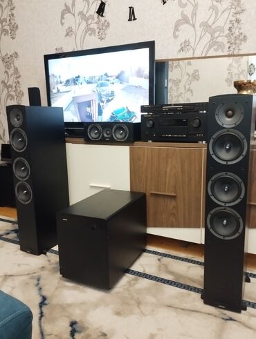 ev dinamik: Orginal Marantz 7.1 Səsgücləndirici SR6001 Marantz Dvd DV6001 Jamo