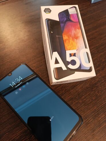 samsung ekran şəkilləri: Samsung A50, 64 GB, rəng - Qara, Zəmanət, Sensor, Barmaq izi