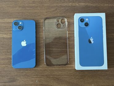 Apple iPhone: IPhone 13, 128 GB, Mavi, Face ID, Sənədlərlə