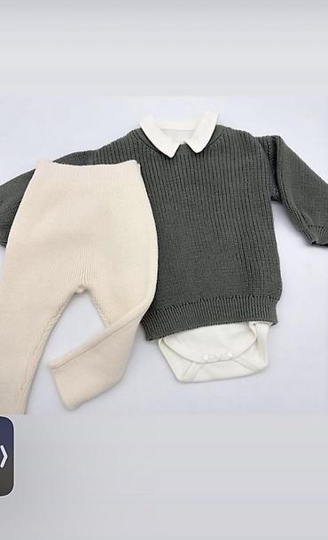 Детская одежда и обувь: Nipperland triko dəst. 0-3 ay. 1 dəfə geyilib Uşaq geyim dəsti - 3 — 1