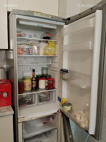 Soyuducular: İşlənmiş 2 qapılı Indesit Soyuducu Satılır, rəng - Gümüşü — 3
