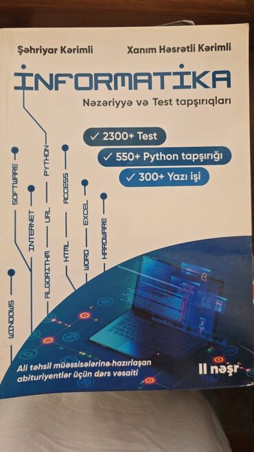informatika beledcisi kitabi pdf: Informatika test toplusu
Metrolara ödənişli çatdırılma var: 2-3 AZN