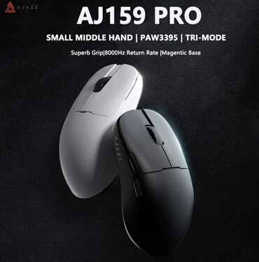 Mauslar: AJAZZ AJ159PRO 8KHz Wireless Mouse 🟢Yeni bağlı qutudadır!