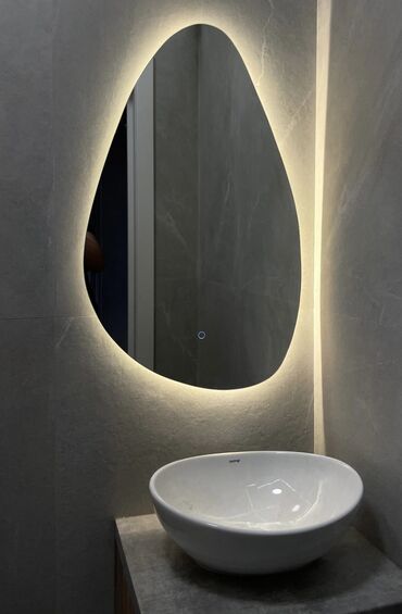 зеркало в ванную: Зеркало в НАЛИЧИИ Настенная подсветка+ сенсорная кнопка Идеально