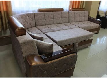 Угловые диваны: Угловой диван 
на заказ
От 30-70.000 токмок 
Любой дизайн. Размер — 7