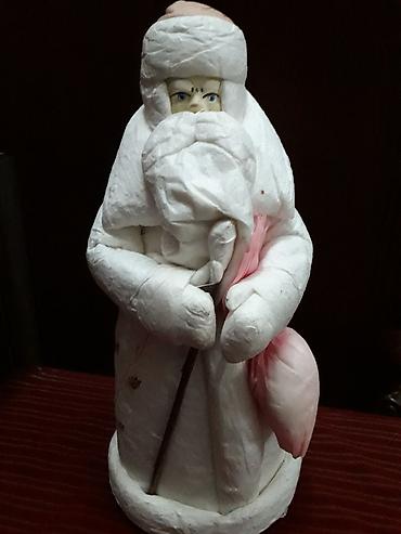 Антиквариат: Советская винтажная новогодняя игрушка Деда Мороза из ваты и — 1
