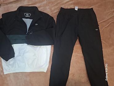 полар: Мужской спортивный костюм, 2XL, Lacoste, Новый, цвет - Черный, Самовывоз — 1