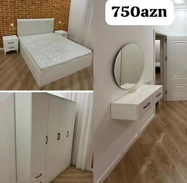 Yataq otağı mebel dəsti Tərkib: - 1 ədəd iki nəfərlik çarpayı (yumşaq lalafo.az -da Yataq otağı mebel dəsti Tərkib: - 1 ədəd iki nəfərlik çarpayı (yumşaq