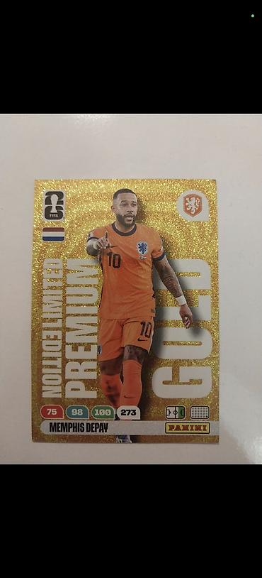 İncəsənət və kolleksiyalar: Panini futbol kolleksiya kartı – Premium Limited Edition GOLD - — 1