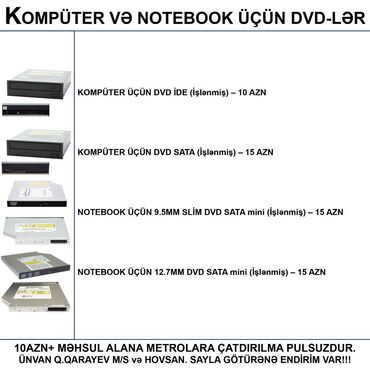 notbuk soyuducu: ⭐kompüter üçün dvd rewriter i̇de (i̇kinci əl) – 10 azn ⭐kompüter üçün