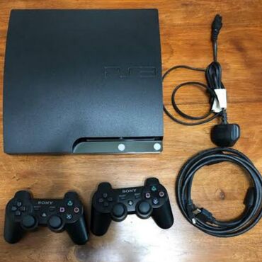 işlənmiş playstation: PlayStation 3 Slim Madeli. 120 GB Yaddaş. 16-17 Oyunlar. 2 Ədəd Pult