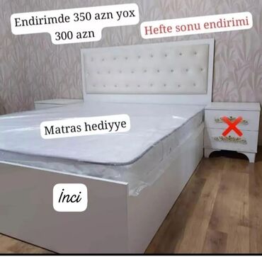 Çarpayılar: Yeni, İkinəfərlik çarpayı, Bazasız, Matras ilə, Siyirməsiz, Azərbaycan — 28