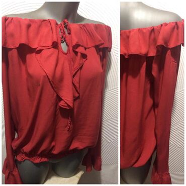 velike majice i trenerke za punije od xl do 8xl: Nova off-the-shoulder L-XL Prelepa,cistog viskoznog