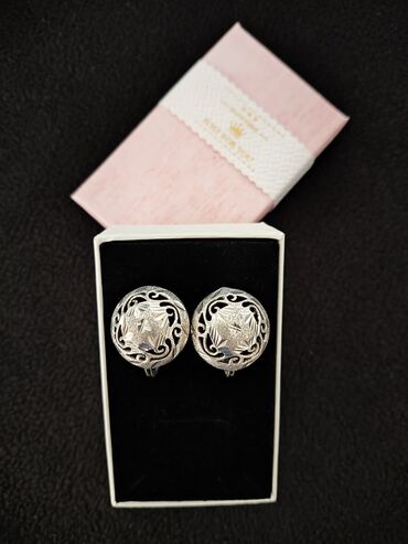 Серебряные серьги: Серебряные серьги, Проба 925, Женские, Б/у at lalafo.kg — 24 Серебряные серьги: Серебряные серьги, Проба 925, Женские, Б/у — 24