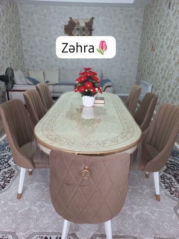 Gəzinti arabaları: ZehraMasa və 8 stul tam yeni dəsti bir yerdə 850 azn Unvan Maşdağa
