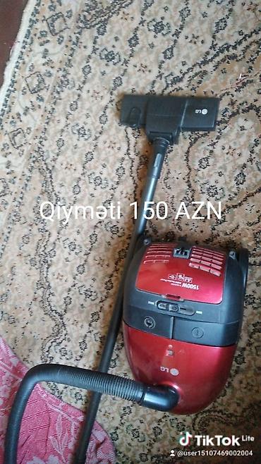 tossoran: LG tozsoran – 1500W güc - Rəng: qırmızı/qara - Torbalı model (toz — 1