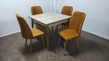 Setovi stolova i stolica: Cena kompleta 260e Stolica: Nogari drvo Visina 90cm Visina sedista — 7