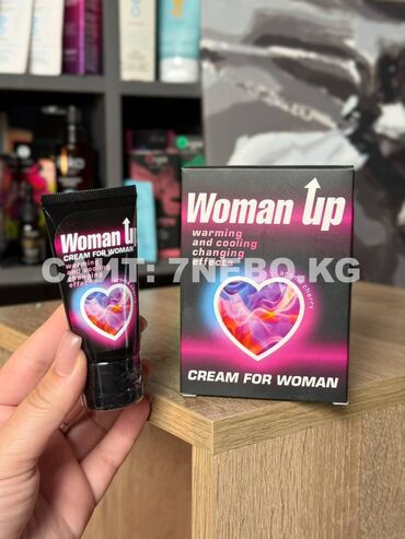 вакуумная помпа для полового члена: Возбуждающий крем для женщин WOMAN UP, эффект "лед и пламя", 25 г