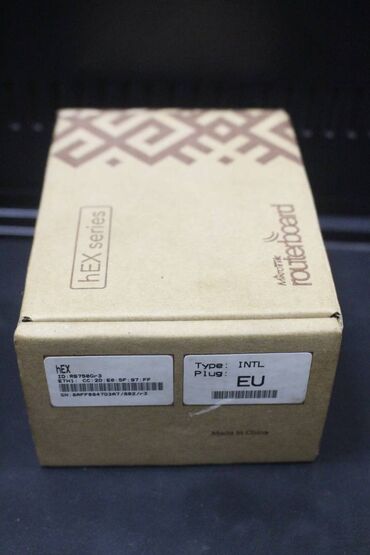 маршрутизаторы: Продаю 2 новых маршрутизатора Mikrotik heX RB750Gr-3 (в коробке) - по