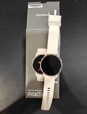 алиса бу: Garmin Vivoactive 5, цвет слоновая кость. Состояние отличное, без