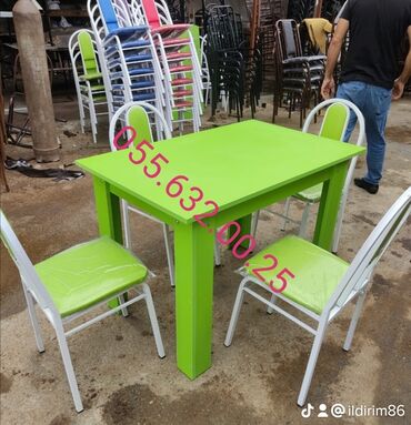 Masa və oturacaq dəstləri: Stol stul dəstinin sexdən birbaşa satişı var. Modellər coxdur rəng — 16