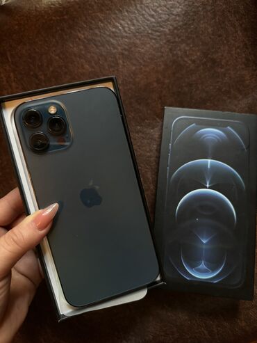 telefon redmi 9: IPhone 12 Pro Max, 128 GB, Pacific Blue, Sənədlərlə