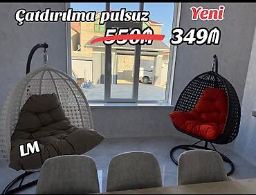 yelləncək kreslo: Yeni, Oturacaq-yelləncək, Həsir toxunuşlu — 1