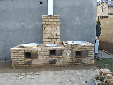 дрово: Кирпичные уличные очаги под казаны с рабочими столами - Классическая — 2
