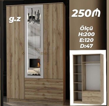 3 fazali generator: Yeni, 3 qapılı Düz dolab, Şifonyer