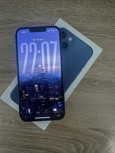 oled: IPhone 13, Б/у, 128 ГБ, Синий, Коробка, 79 % — 2