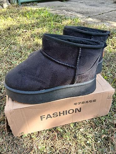 ugg moon boot: Topli zimski kratki čizmići – crni - Model: kratke zimske čizme sa — 1