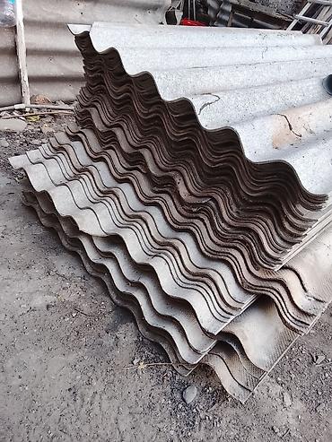 kohnə sifer: Dalğalı şifer dam örtüyü vərəqləri - Material: dalğalı şifer (boz — 5