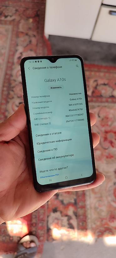 tab 10: Samsung Galaxy A10s, Б/у, 32 ГБ, цвет - Черный, 2 SIM — 6