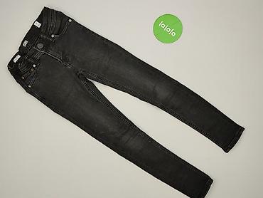czarny tshirt: Spodnie jeansowe, Jack & Jones, 9 lat, 128/134, stan - Bardzo dobry — 2