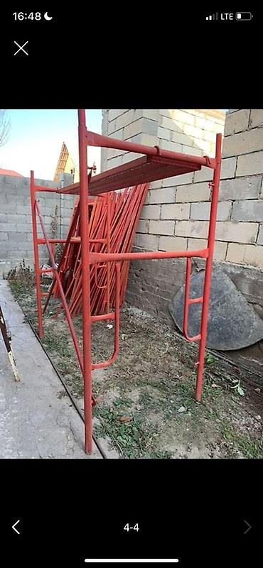 каркас в аренду: В АРЕНДУ Строительные леса рамные, металлические, окрашенные в красный — 4