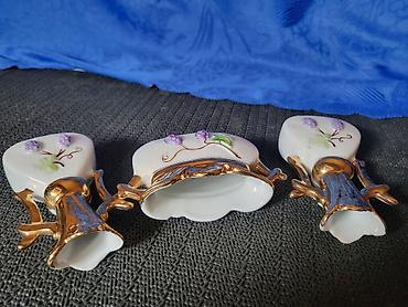 case coca cola: Trodelni nov porcelanski dekorativni set 1920g+. Trodelni set — 10