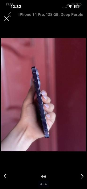 iphone 14 pro ekranı: IPhone 14 Pro, 128 GB, Deep Purple — 1